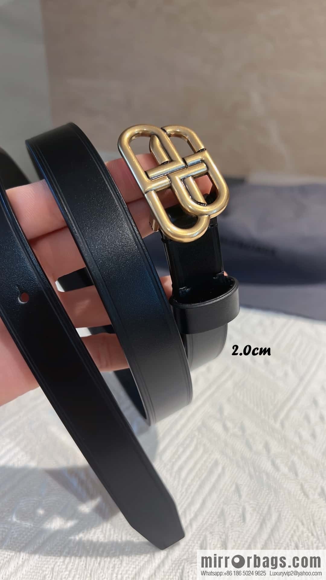 BALENCIAGA Balenciaga, lock BB belt 2.5CM