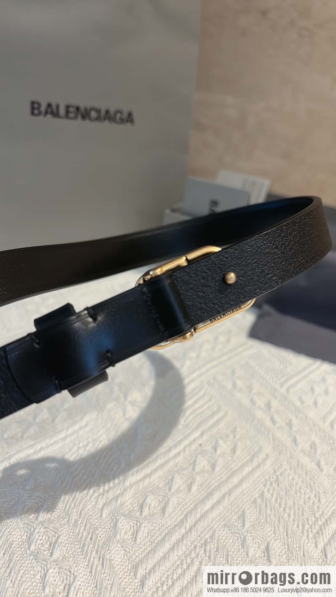 BALENCIAGA Balenciaga, lock BB belt 2.5CM