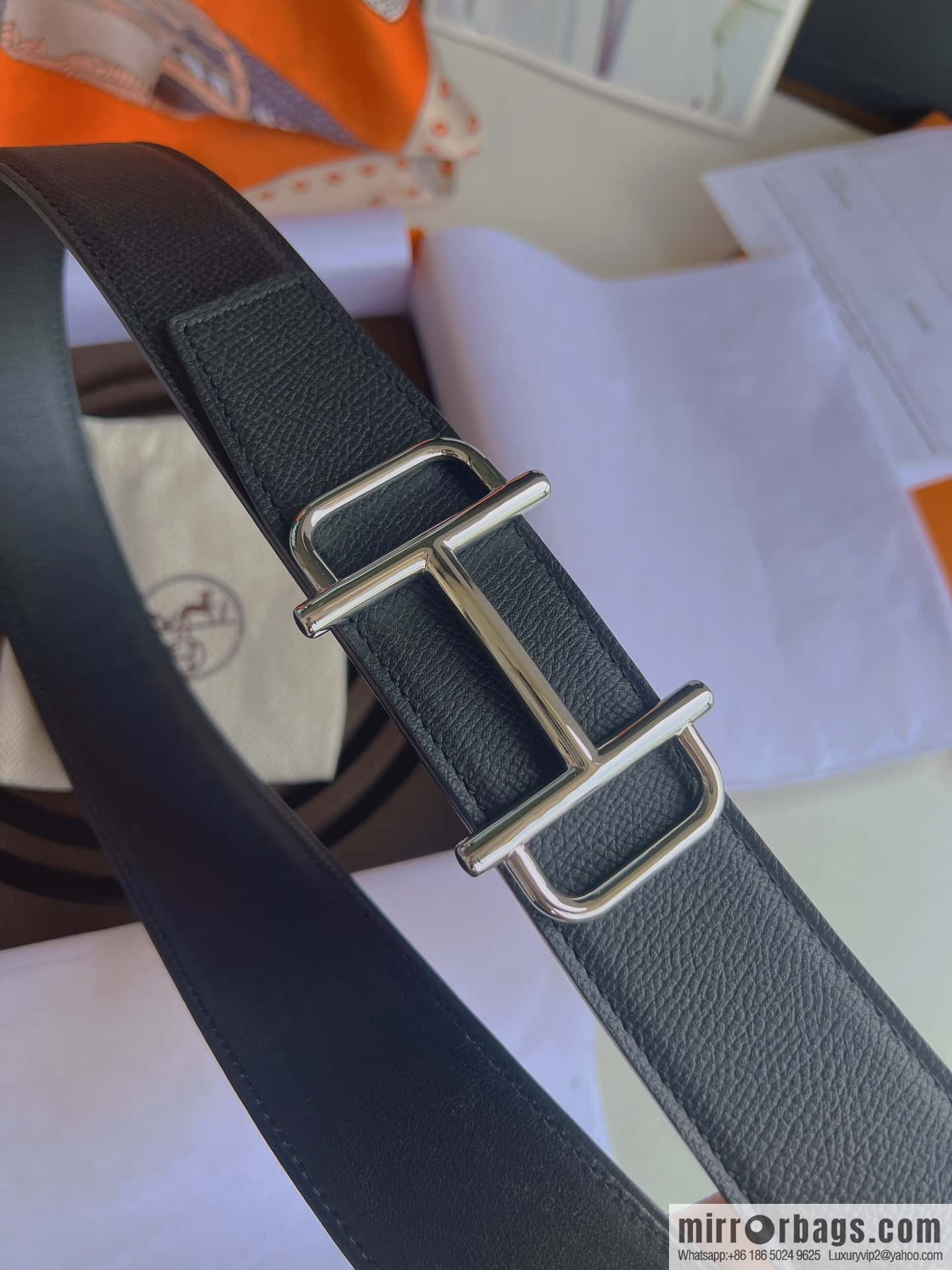 HERMES, original order quality high quality men's 38mm width belt