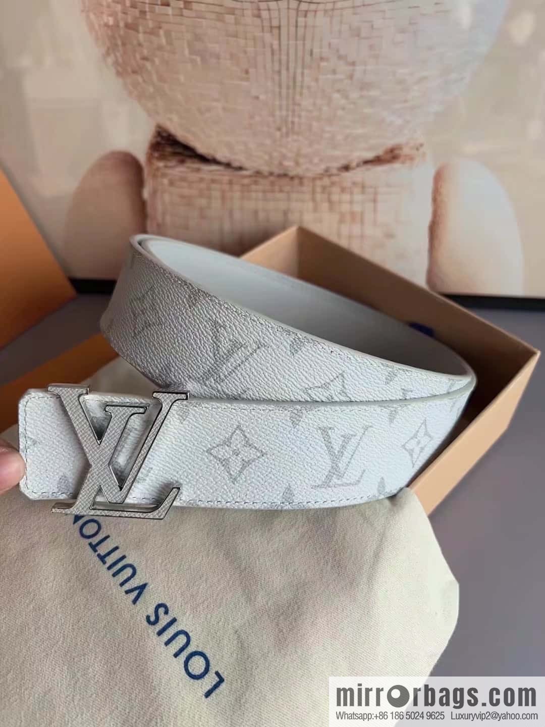 LV Initiales Double Sided Belt 4.0CM