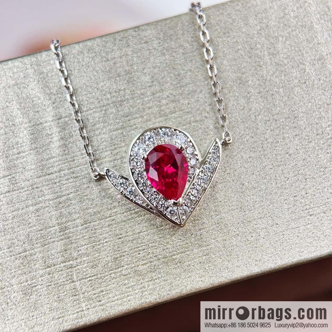 ❗️New ❗️ ☀️ CHAUMET JOS ÉPHINE AIGRETTE Queen Josephine series egret pink diamond water drop necklace ☀️
