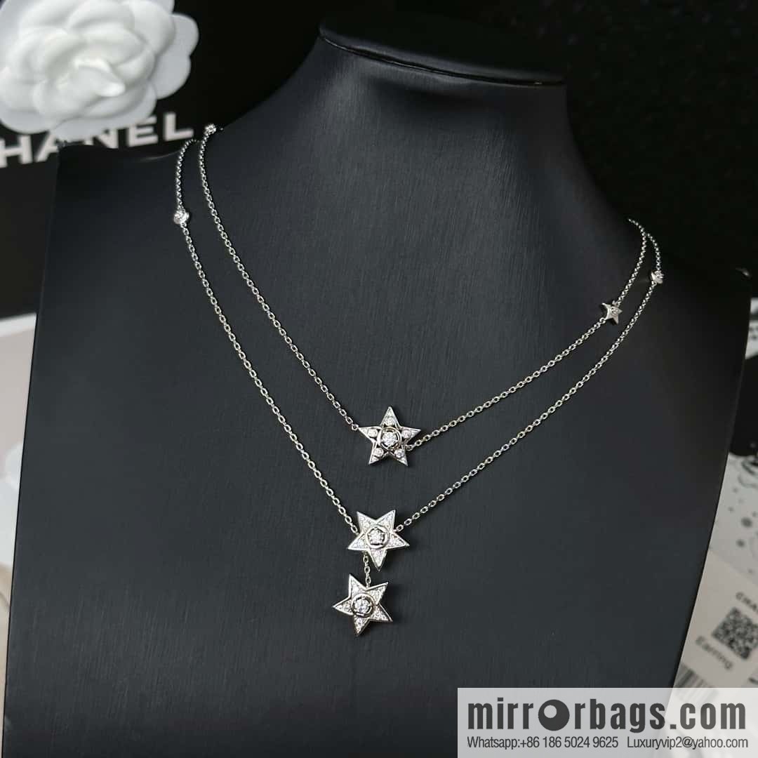 ❗️New ❗️☀️ New ☑️ Chanel pentagram double c necklace sweater chain ☀️