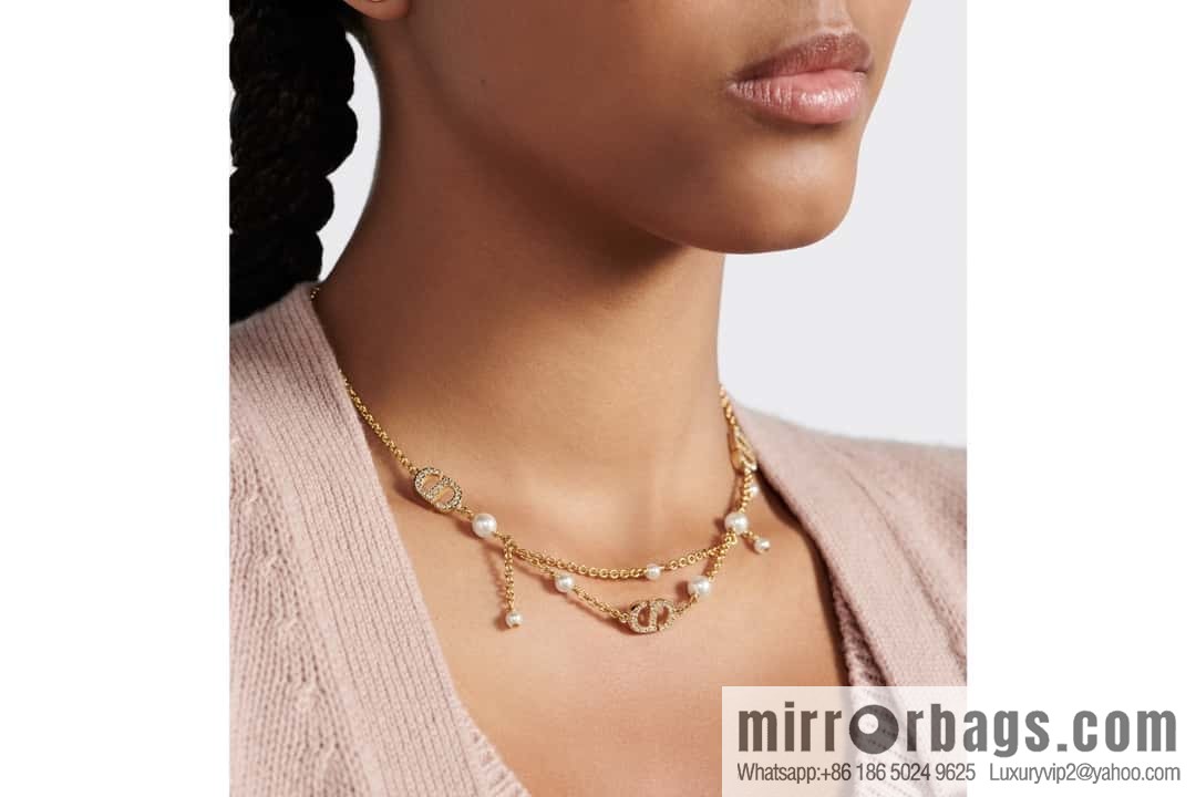 New ☑️ Dior Pearl CD Bracelet Necklace