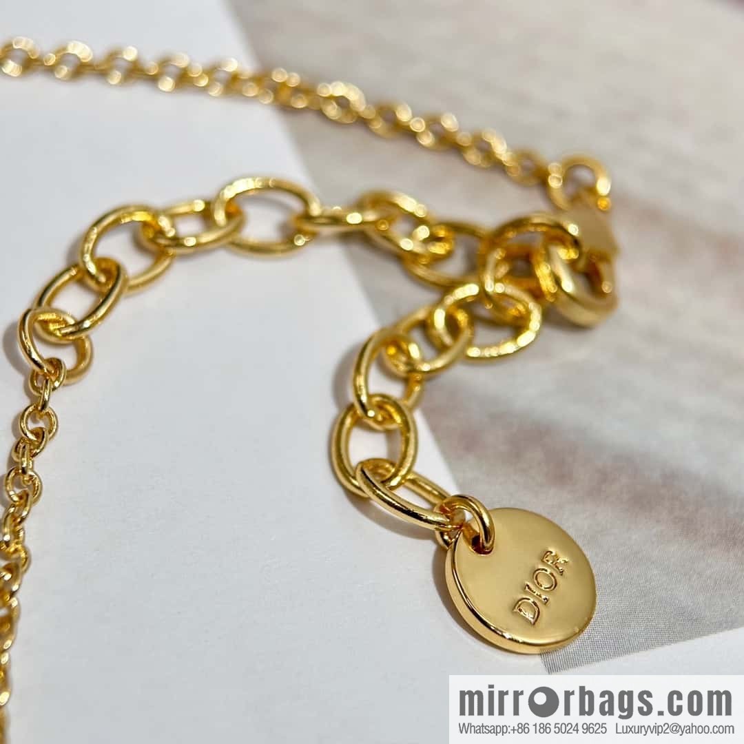 New ☑️ Dior Pearl CD Bracelet Necklace