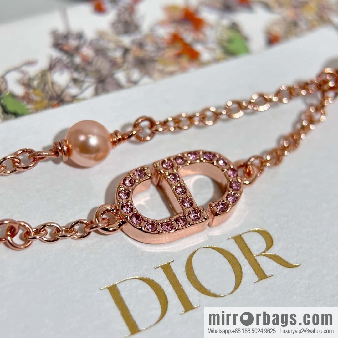 New ☑️ Dior Pearl CD Bracelet Necklace