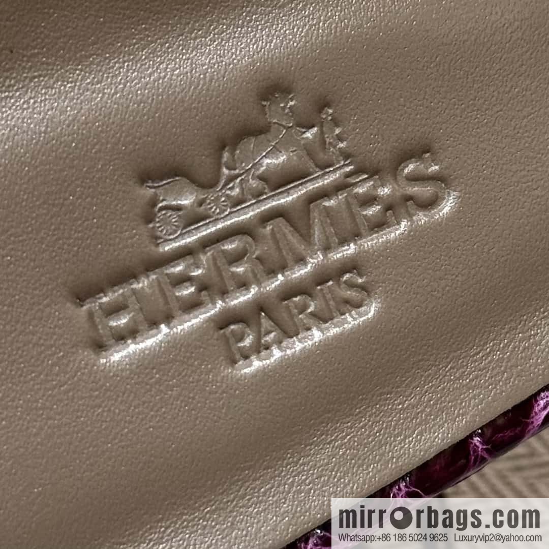 Hermès 185 Oasis High Heel Sandals alligator/Crocodile 🐊 N5/Cassis/Gallon Purple