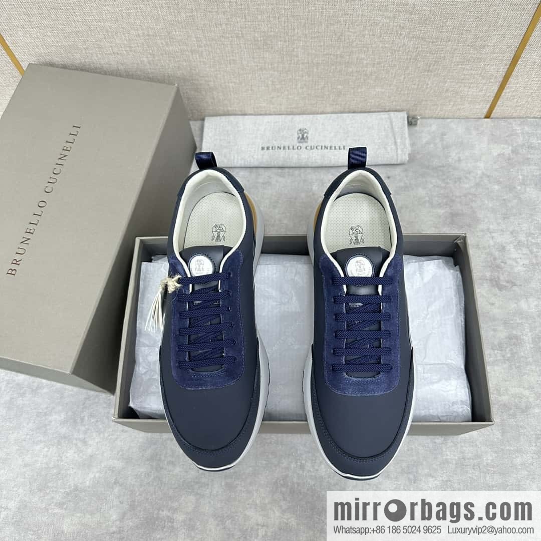 ππBC New Brunello Cucinell * Color Mix Knitted Low Top Sneakers