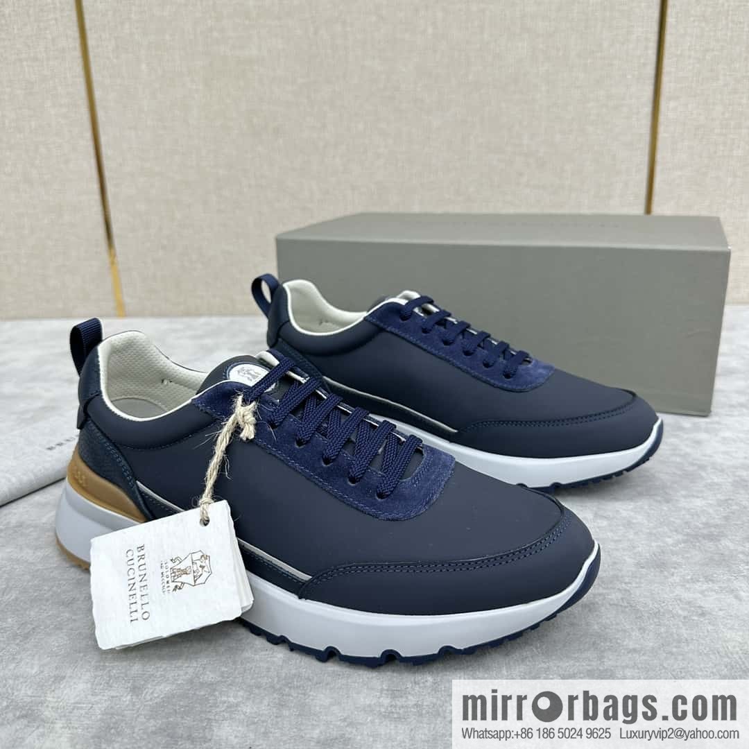 ππBC New Brunello Cucinell * Color Mix Knitted Low Top Sneakers