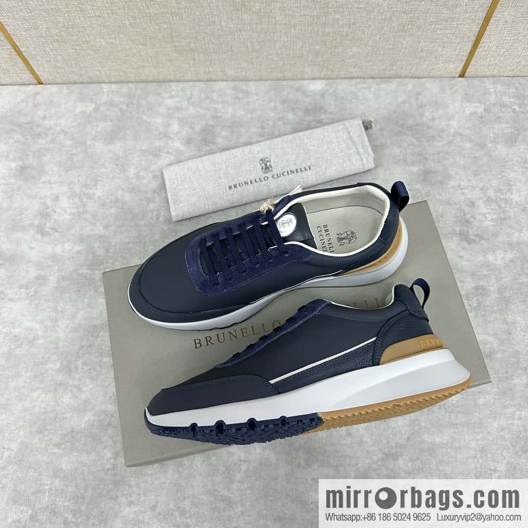 ππBC New Brunello Cucinell * Color Mix Knitted Low Top Sneakers
