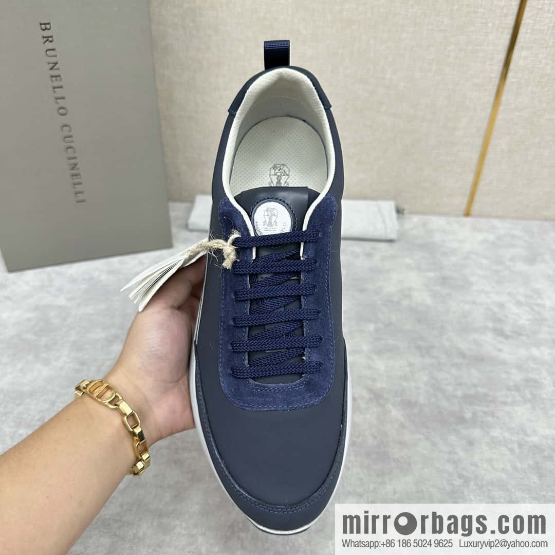 ππBC New Brunello Cucinell * Color Mix Knitted Low Top Sneakers