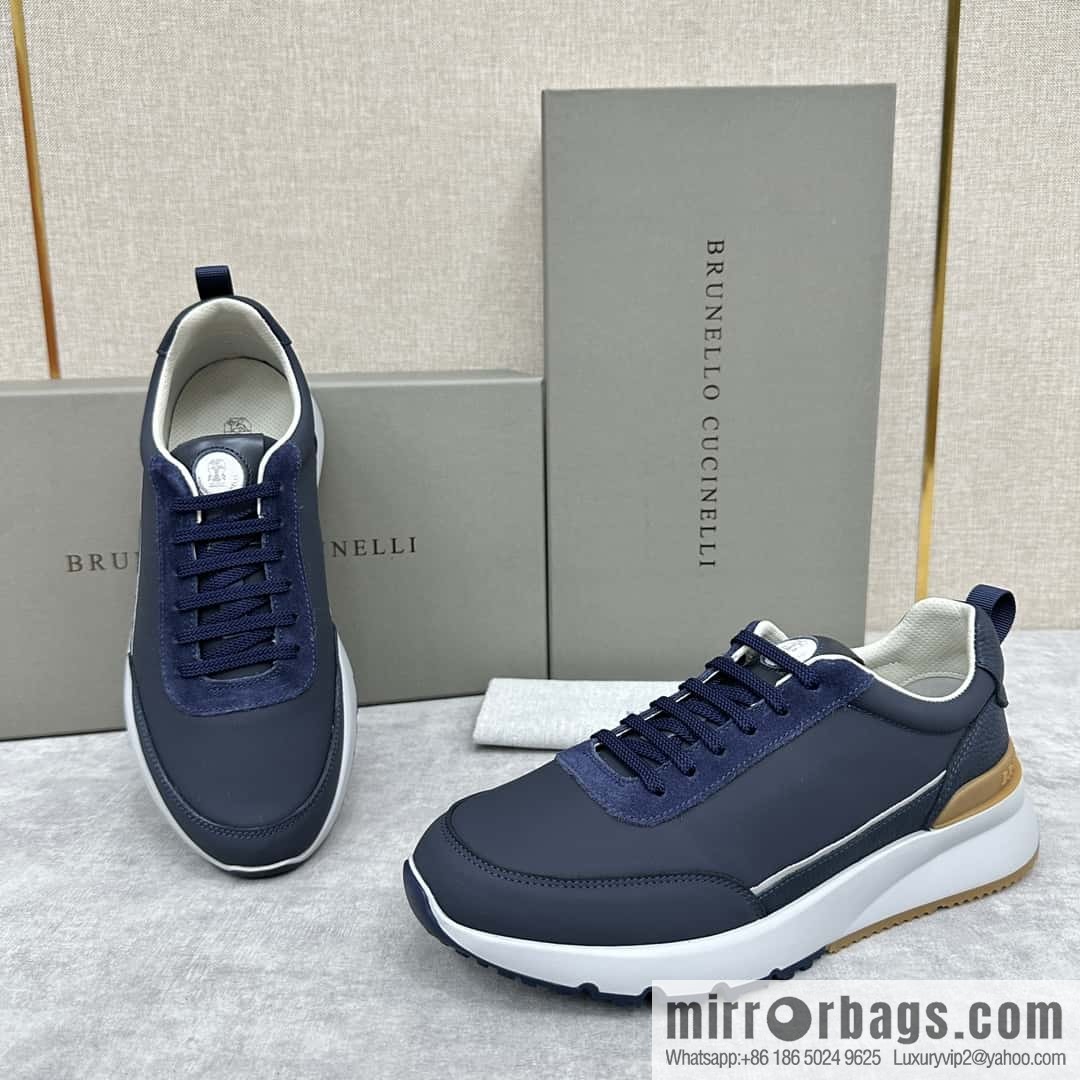 ππBC New Brunello Cucinell * Color Mix Knitted Low Top Sneakers