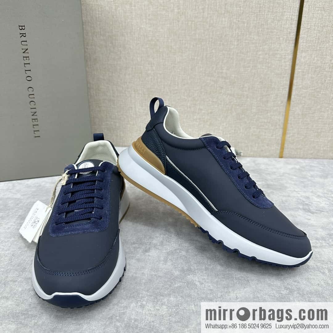 ππBC New Brunello Cucinell * Color Mix Knitted Low Top Sneakers