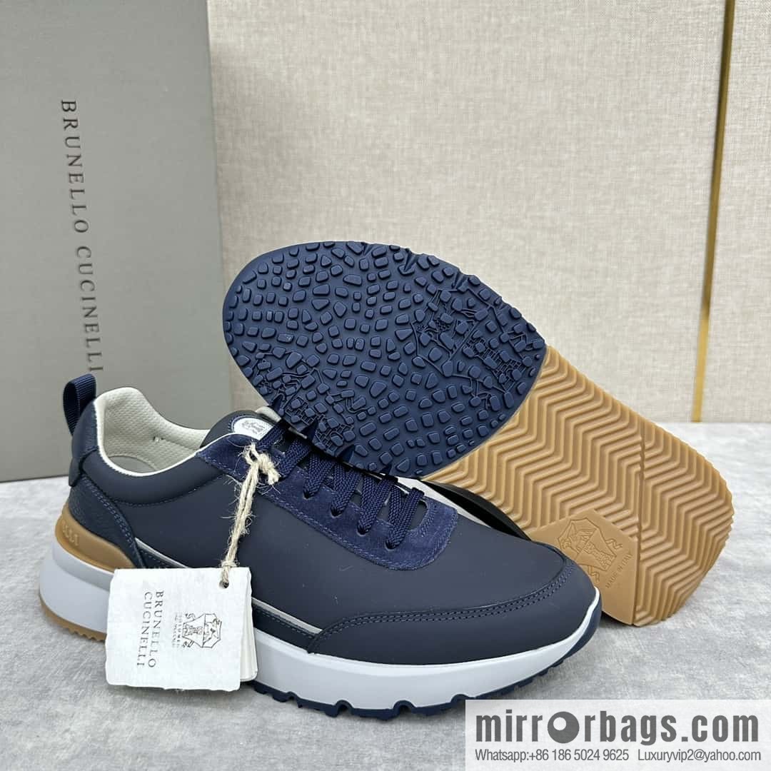ππBC New Brunello Cucinell * Color Mix Knitted Low Top Sneakers
