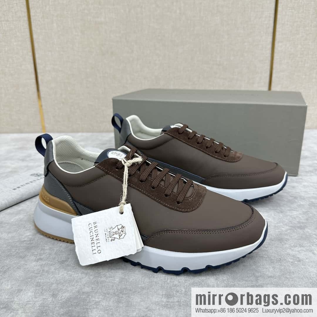 ππBC New Brunello Cucinell * Color Mix Knitted Low Top Sneakers