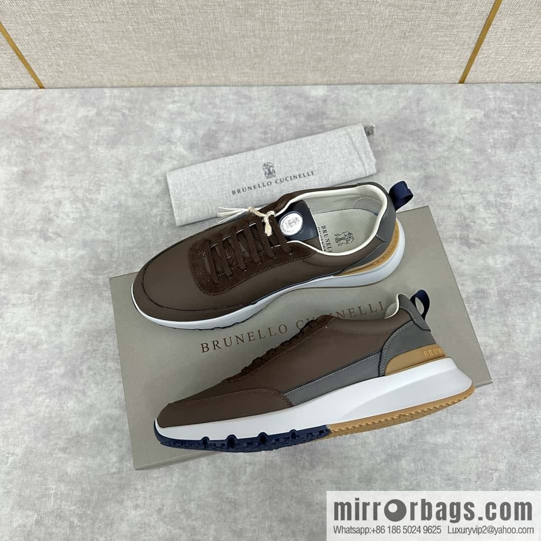 ππBC New Brunello Cucinell * Color Mix Knitted Low Top Sneakers