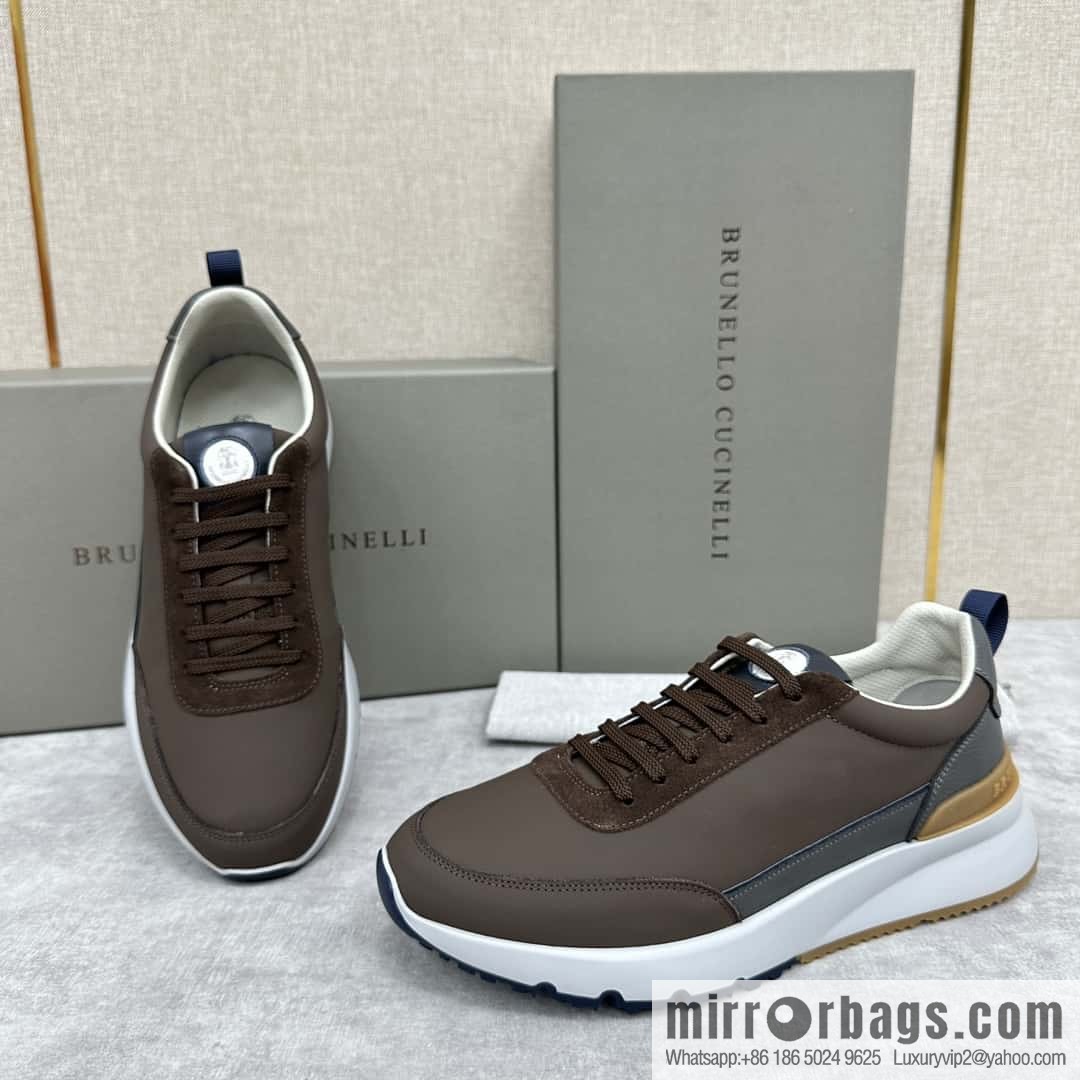 ππBC New Brunello Cucinell * Color Mix Knitted Low Top Sneakers