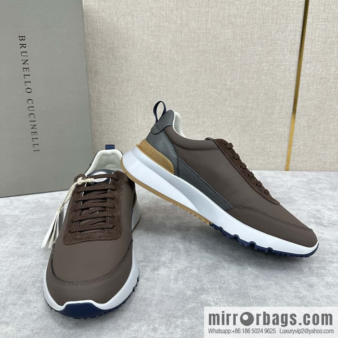 ππBC New Brunello Cucinell * Color Mix Knitted Low Top Sneakers