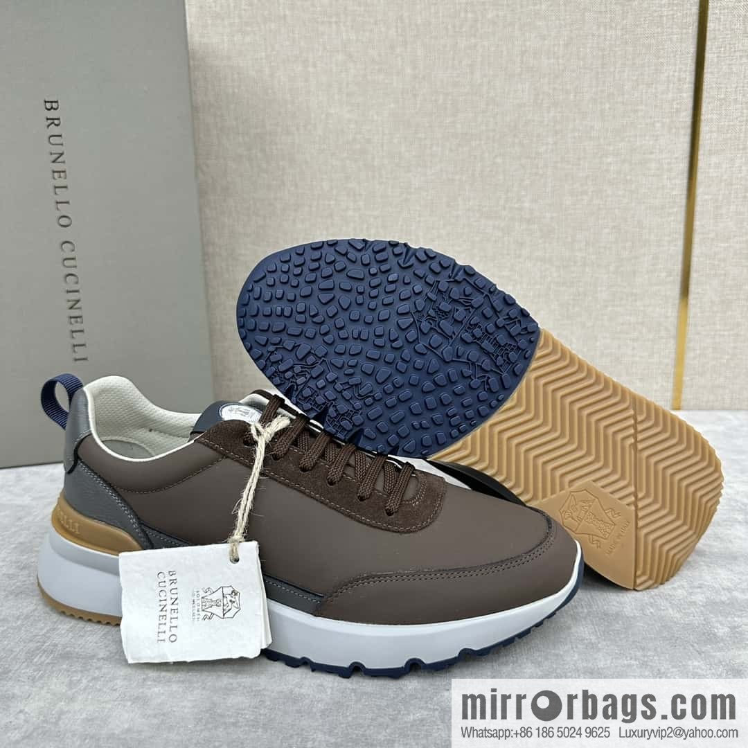ππBC New Brunello Cucinell * Color Mix Knitted Low Top Sneakers