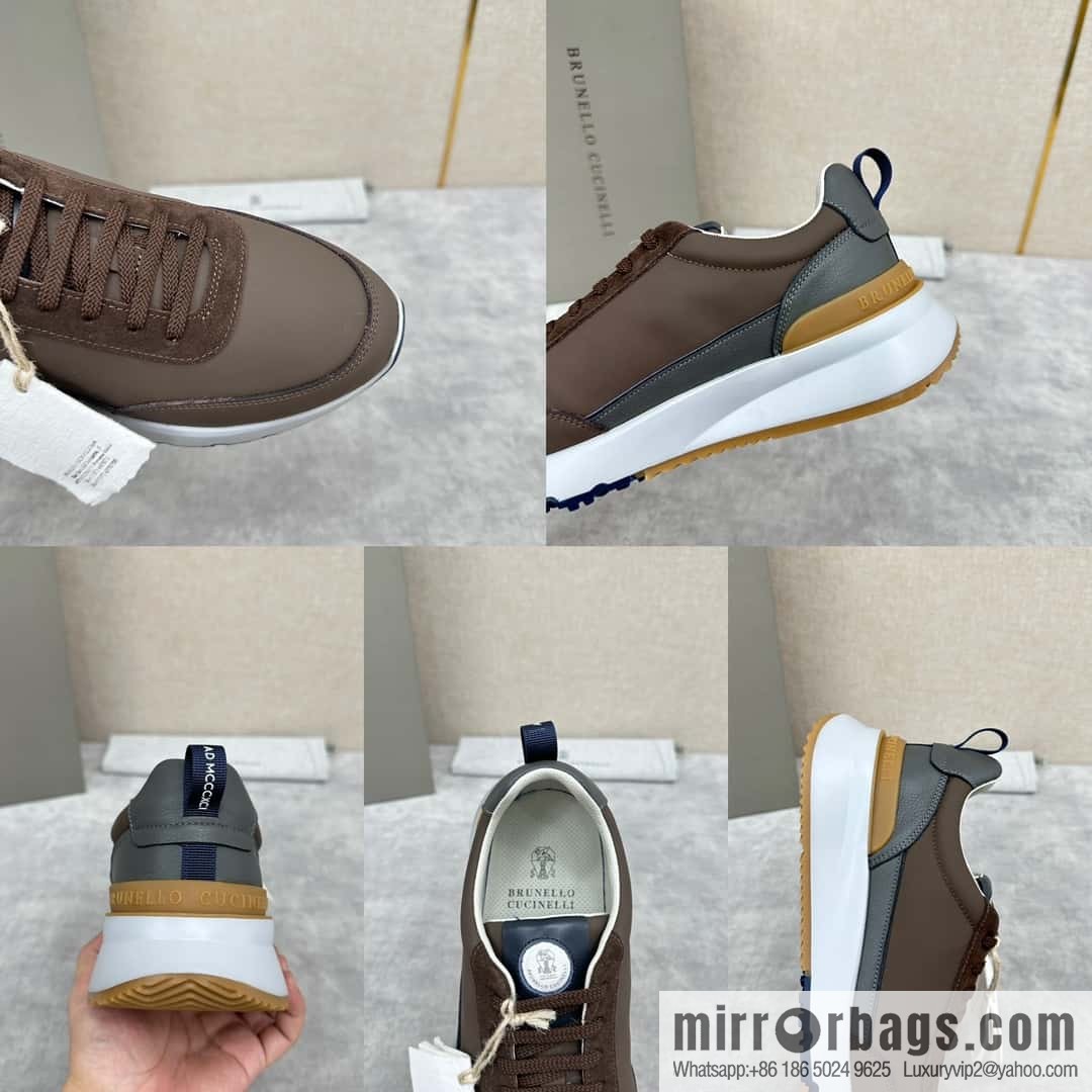 ππBC New Brunello Cucinell * Color Mix Knitted Low Top Sneakers