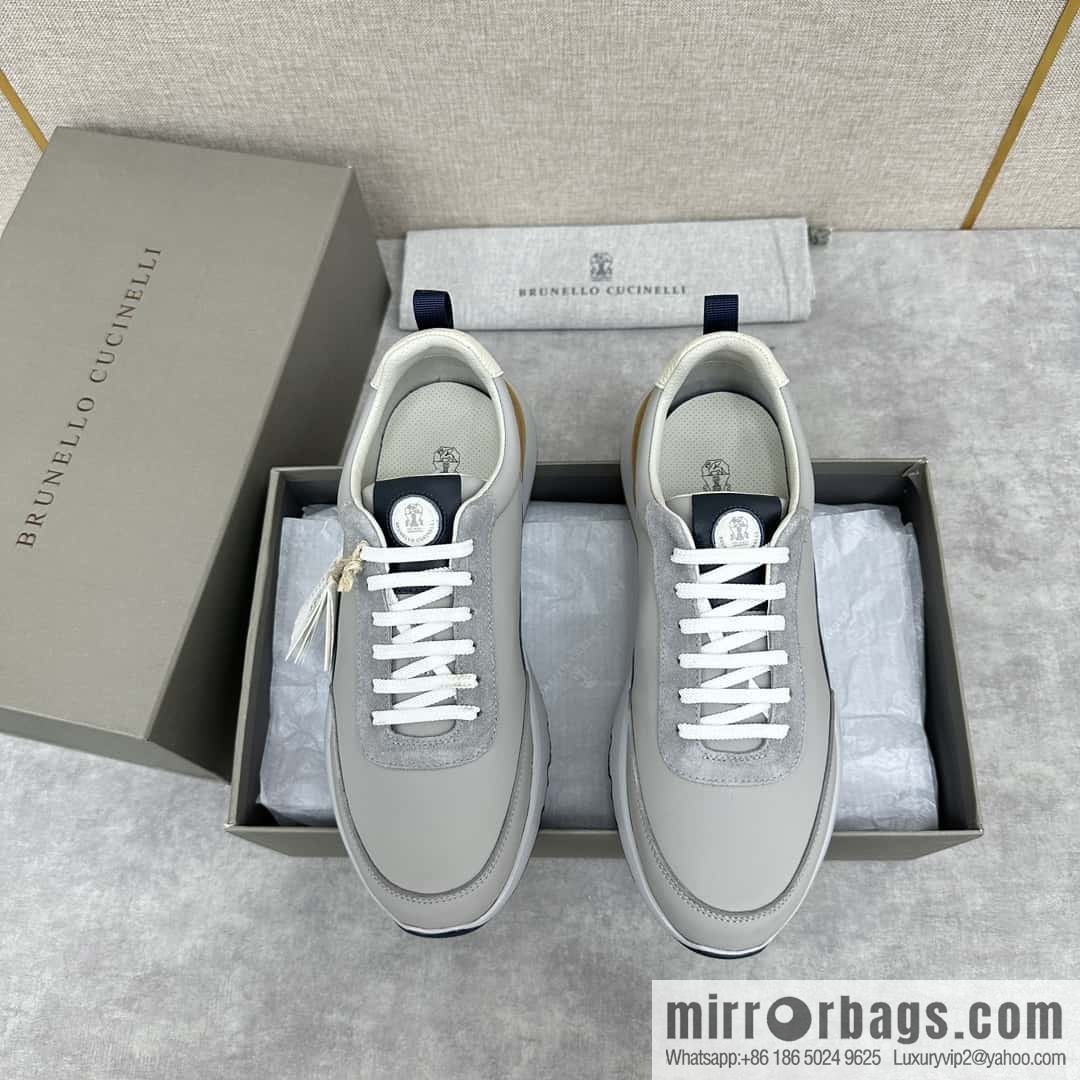 ππBC New Brunello Cucinell * Color Mix Knitted Low Top Sneakers