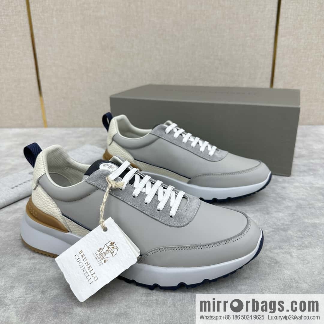ππBC New Brunello Cucinell * Color Mix Knitted Low Top Sneakers