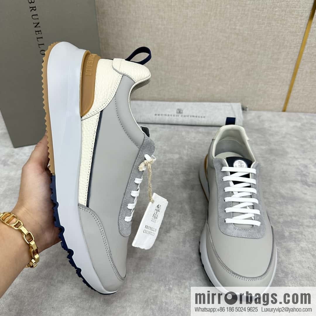 ππBC New Brunello Cucinell * Color Mix Knitted Low Top Sneakers