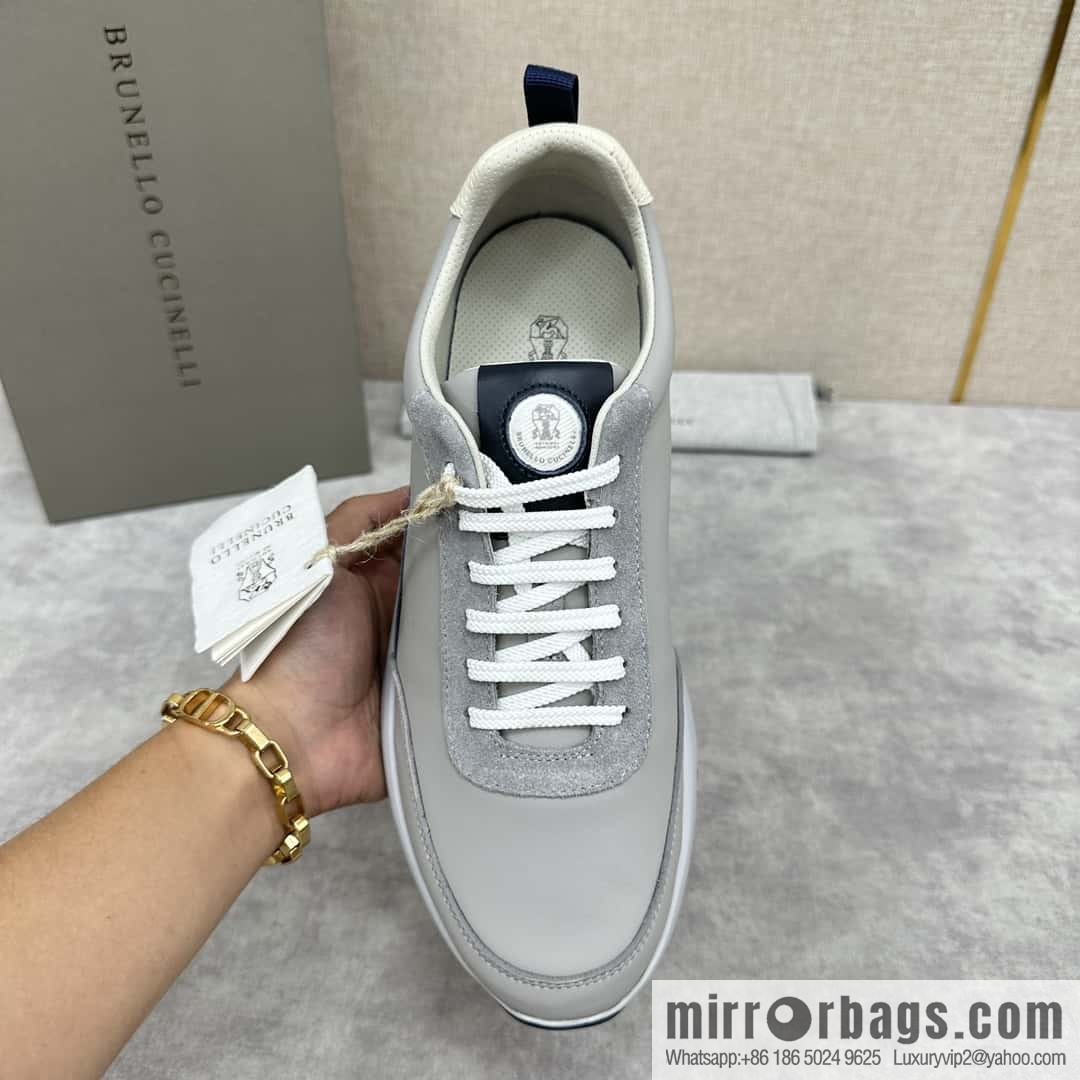 ππBC New Brunello Cucinell * Color Mix Knitted Low Top Sneakers