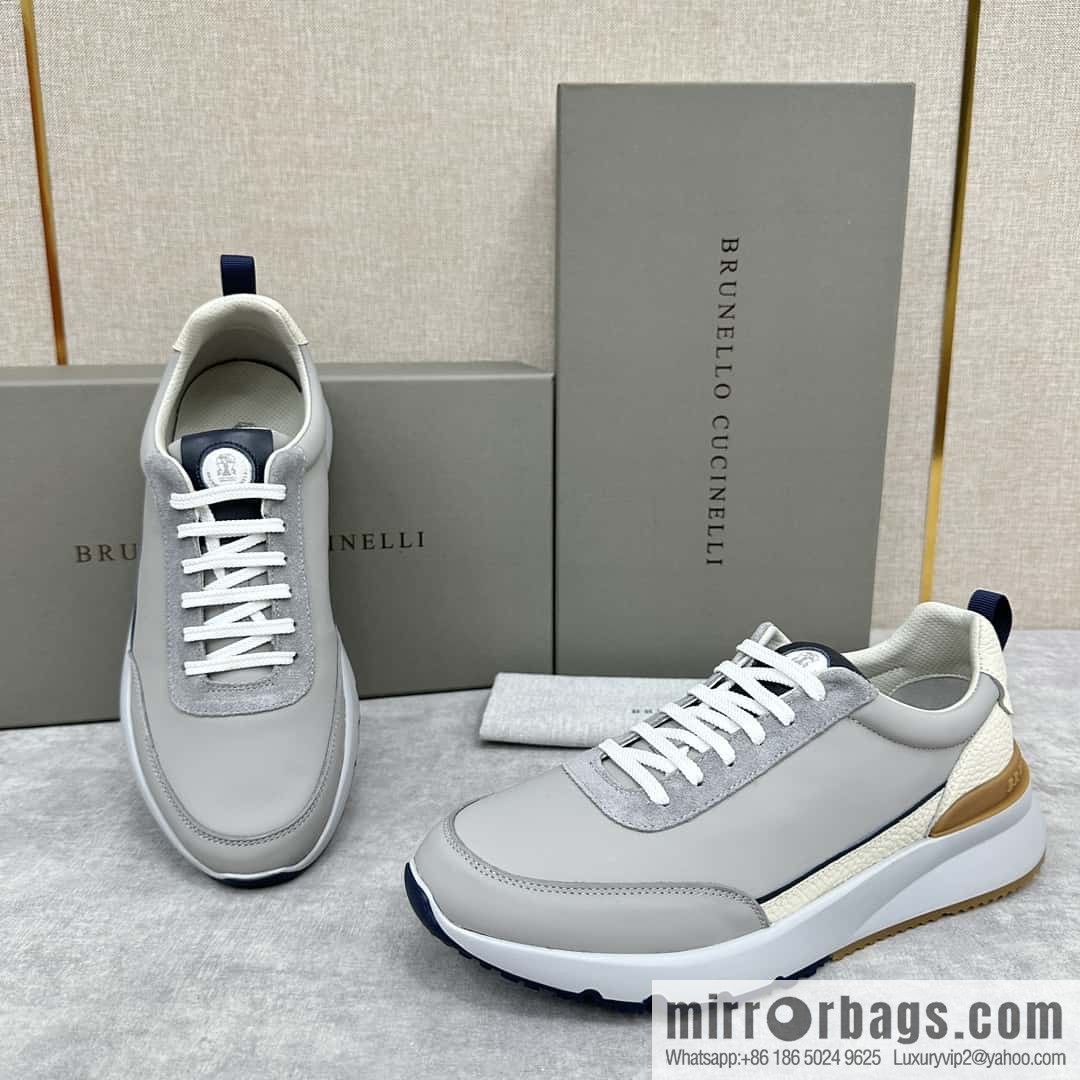 ππBC New Brunello Cucinell * Color Mix Knitted Low Top Sneakers