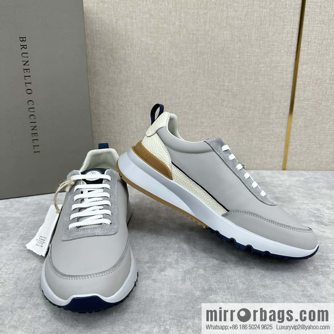 ππBC New Brunello Cucinell * Color Mix Knitted Low Top Sneakers