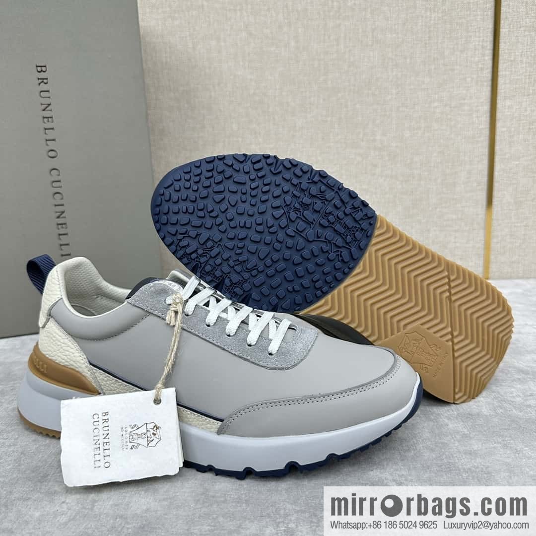 ππBC New Brunello Cucinell * Color Mix Knitted Low Top Sneakers