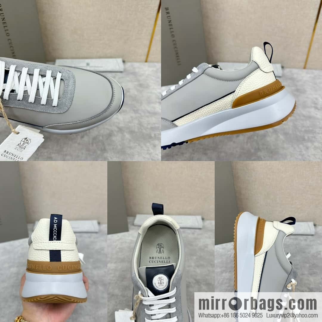 ππBC New Brunello Cucinell * Color Mix Knitted Low Top Sneakers