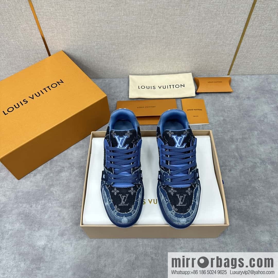 ππL home new product L * V~ new TRAINER series sports shoes (denim) 1AC4YR