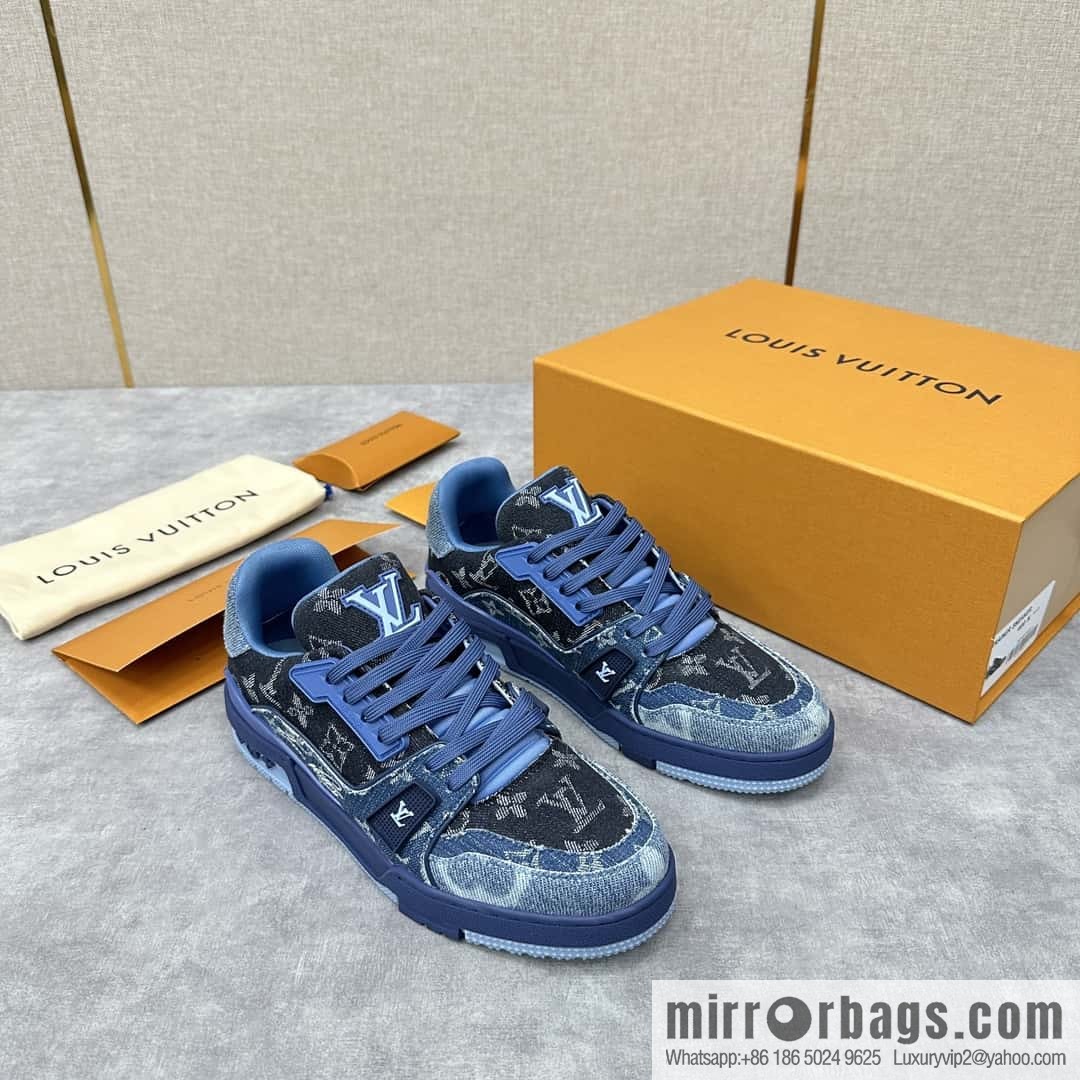 ππL home new product L * V~ new TRAINER series sports shoes (denim) 1AC4YR