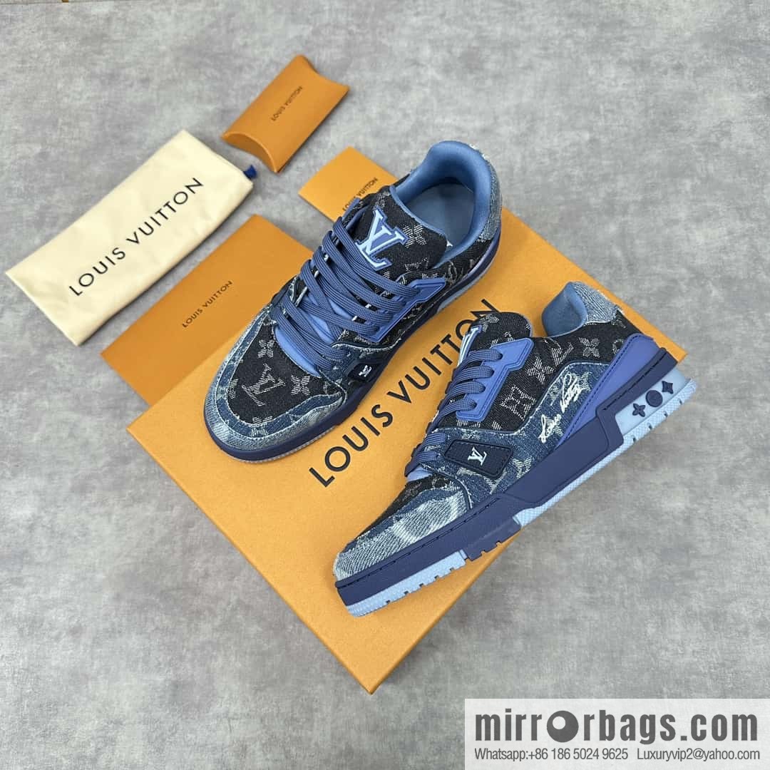 ππL home new product L * V~ new TRAINER series sports shoes (denim) 1AC4YR