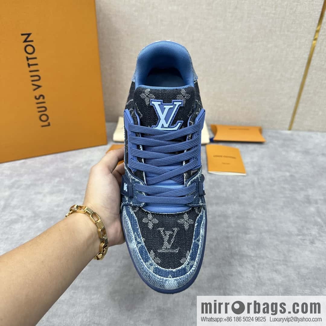 ππL home new product L * V~ new TRAINER series sports shoes (denim) 1AC4YR