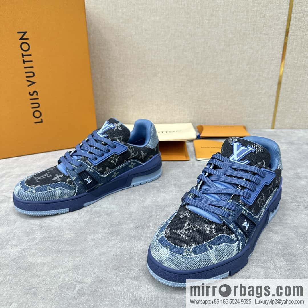 ππL home new product L * V~ new TRAINER series sports shoes (denim) 1AC4YR