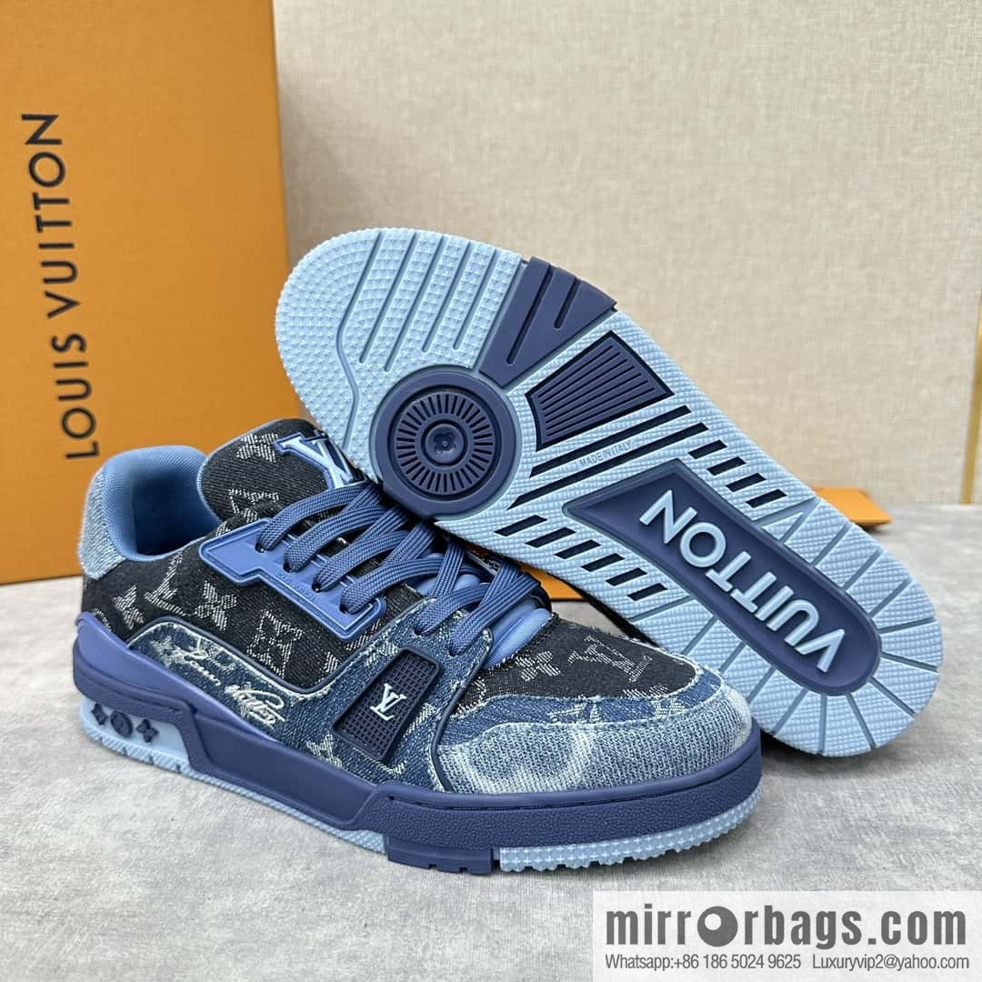 ππL home new product L * V~ new TRAINER series sports shoes (denim) 1AC4YR