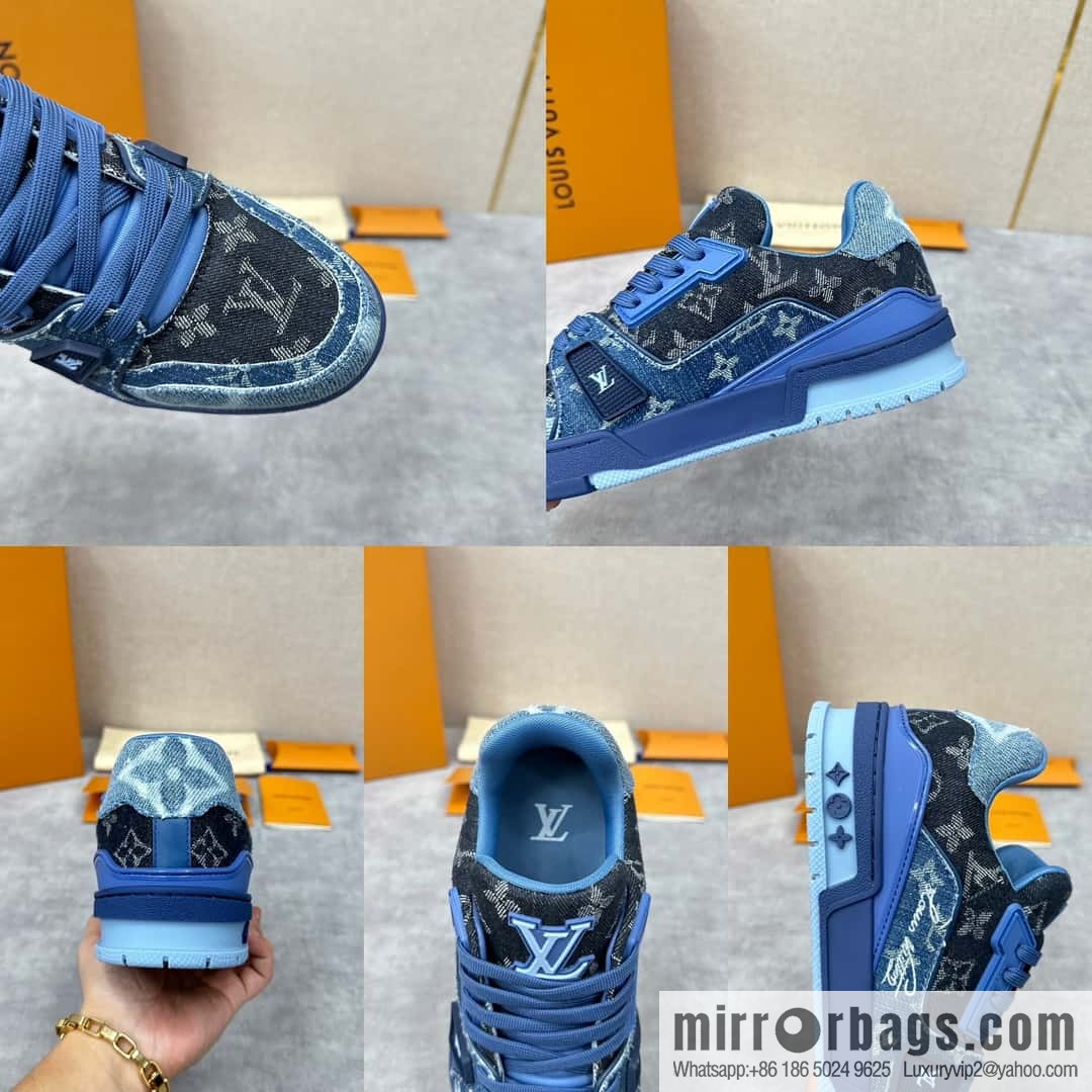 ππL home new product L * V~ new TRAINER series sports shoes (denim) 1AC4YR