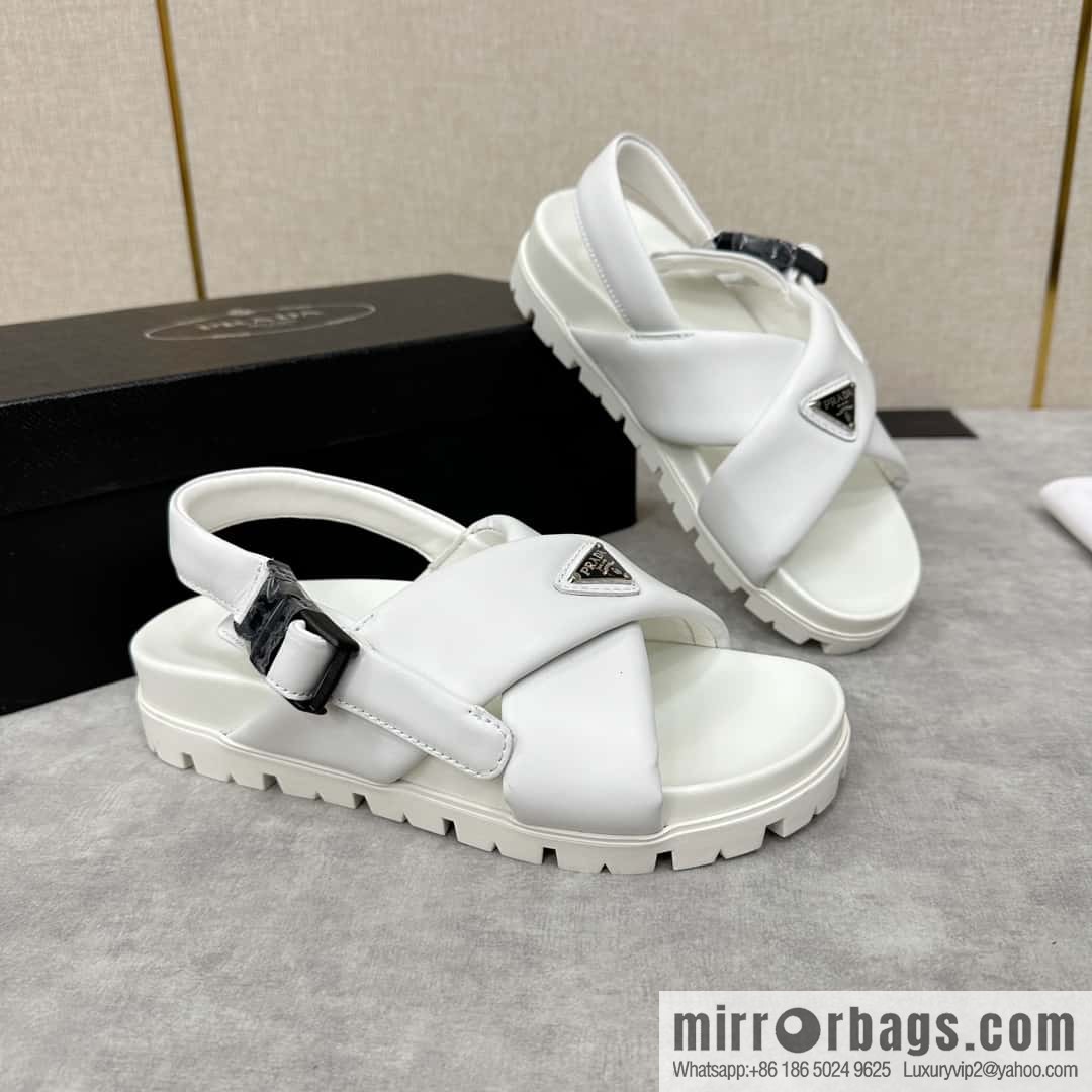 ๐๐P new Prada * Prada, new men's soft sheepskin sandals slippers