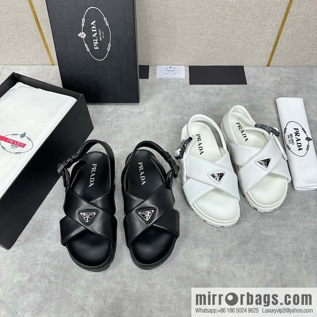 ๐๐P new Prada * Prada, new men's soft sheepskin sandals slippers