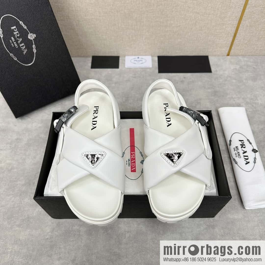 ๐๐P new Prada * Prada, new men's soft sheepskin sandals slippers