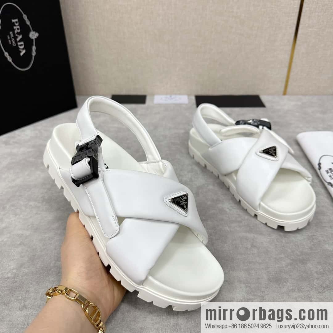 ๐๐P new Prada * Prada, new men's soft sheepskin sandals slippers