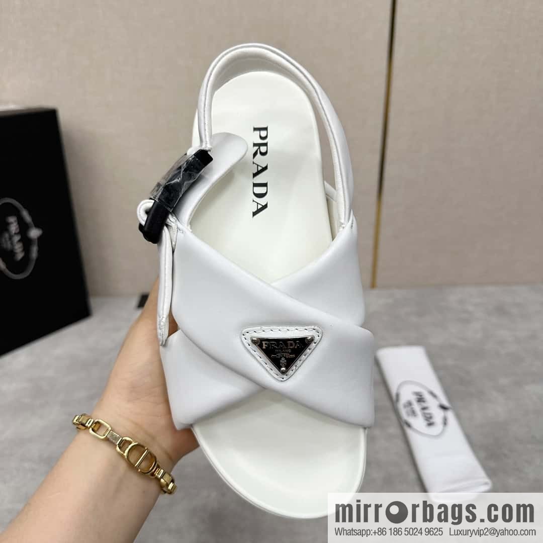 ๐๐P new Prada * Prada, new men's soft sheepskin sandals slippers