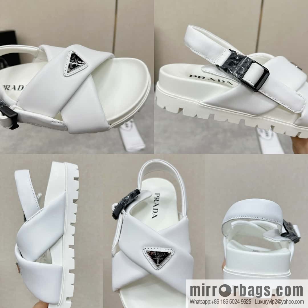 ๐๐P new Prada * Prada, new men's soft sheepskin sandals slippers