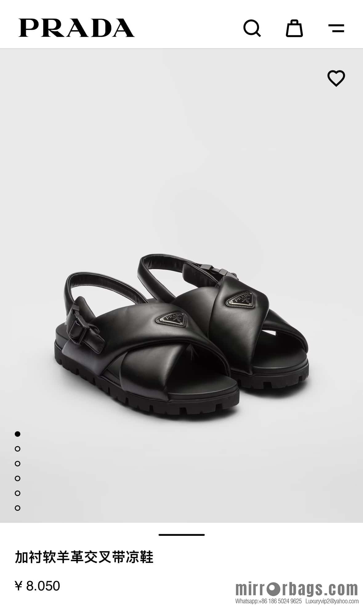 ๐๐P new Prada * Prada, new men's soft sheepskin sandals slippers