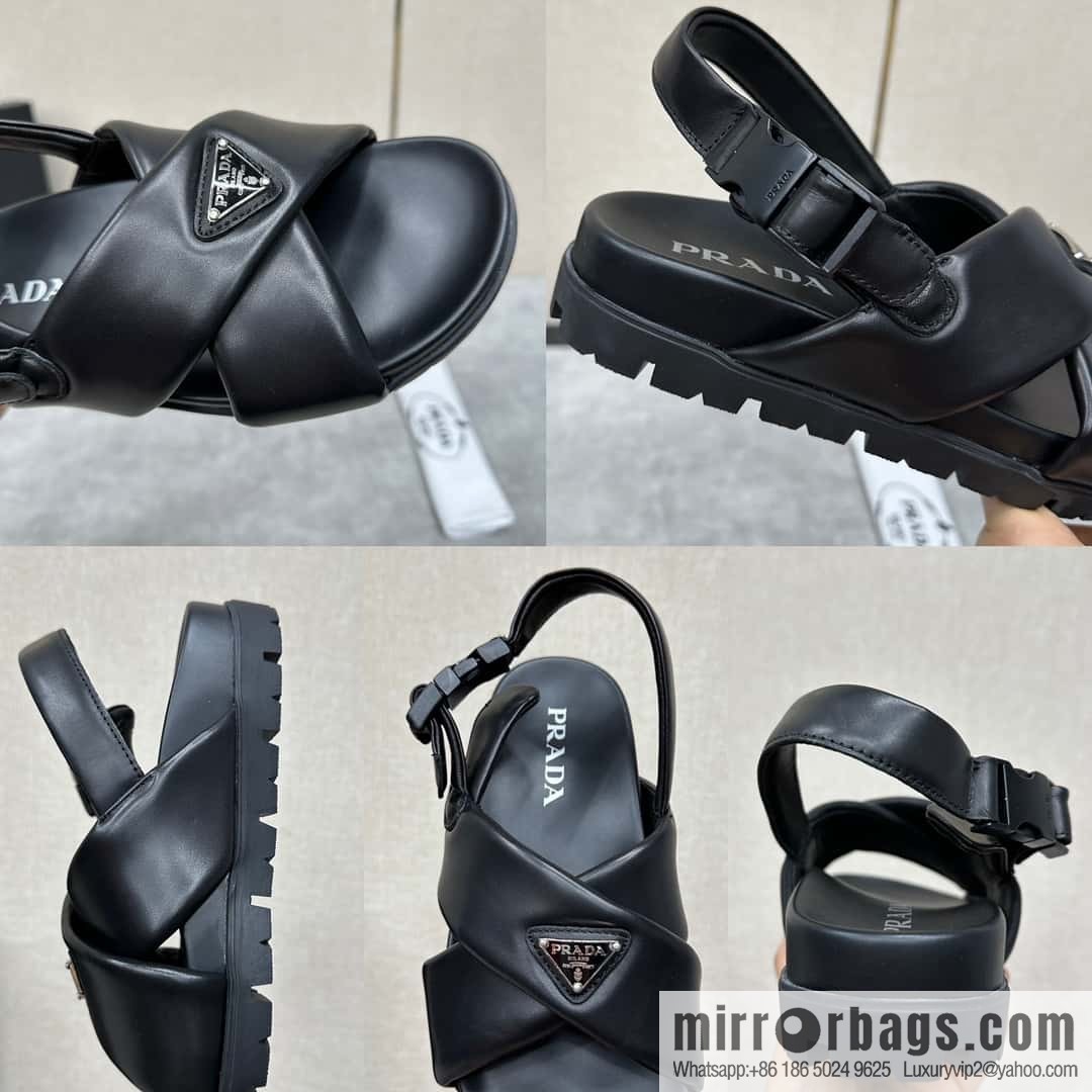 ๐๐P new Prada * Prada, new men's soft sheepskin sandals slippers