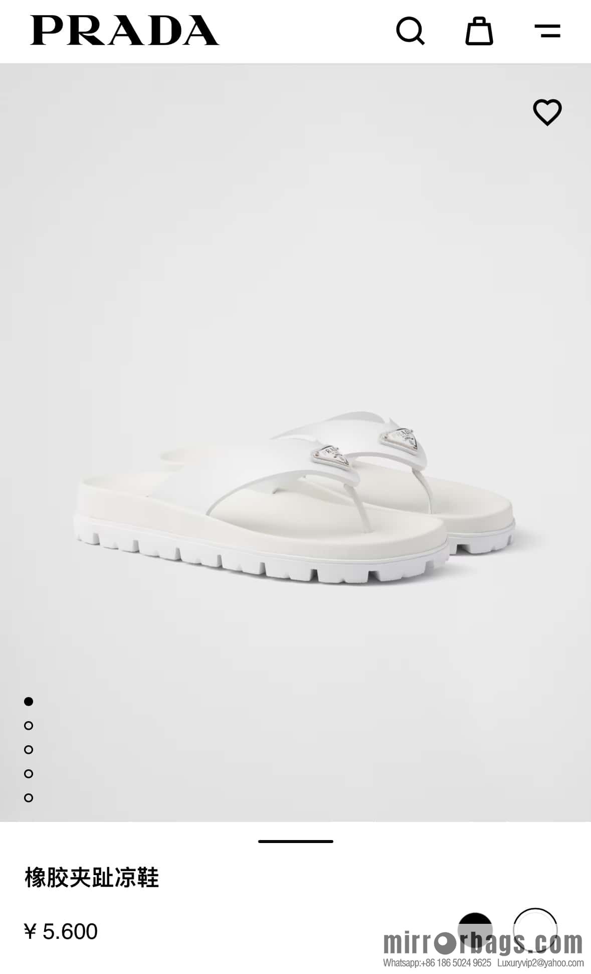๐๐P new Prada * Prada-da, new men's leather flip-flops