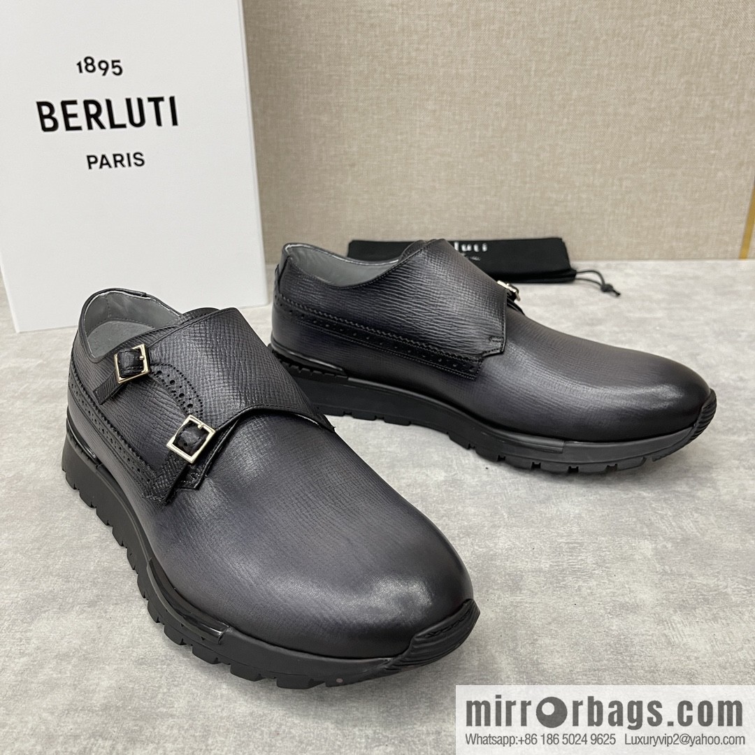 Berlut Bruti, Upgraded Third Generation Private Model Outsole Fast Track Leather Sneakers