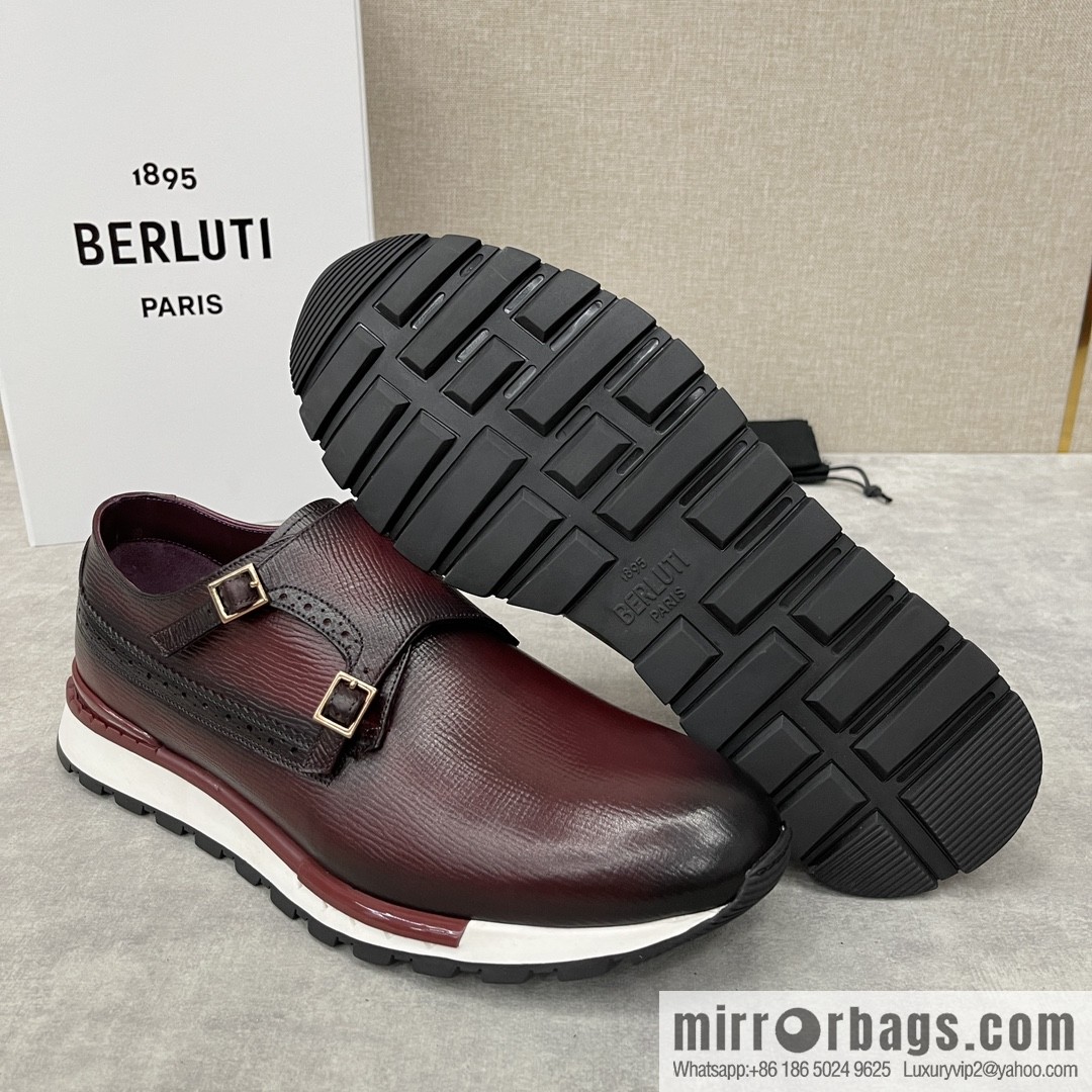 Berlut Bruti, Upgraded Third Generation Private Model Outsole Fast Track Leather Sneakers