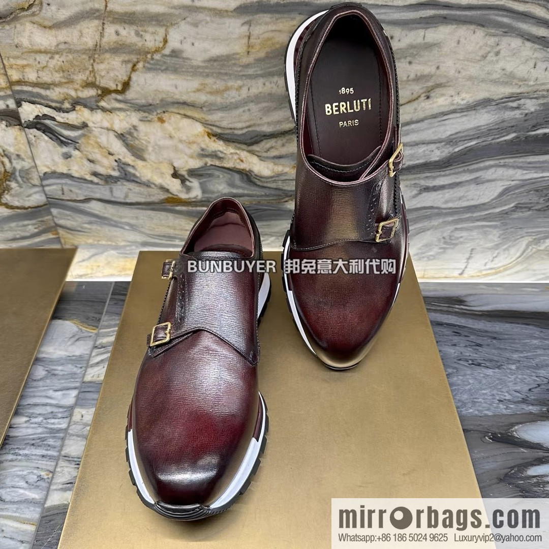 Berlut Bruti, Upgraded Third Generation Private Model Outsole Fast Track Leather Sneakers